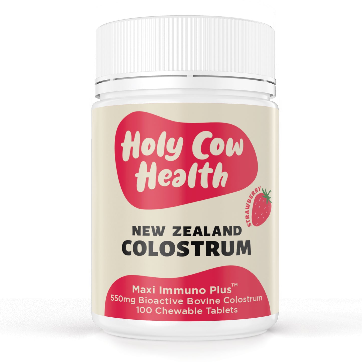 Colostrum Strawberry Chewable Tablets
