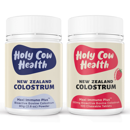 Colostrum Powder + Strawberry Chewables Health Pack