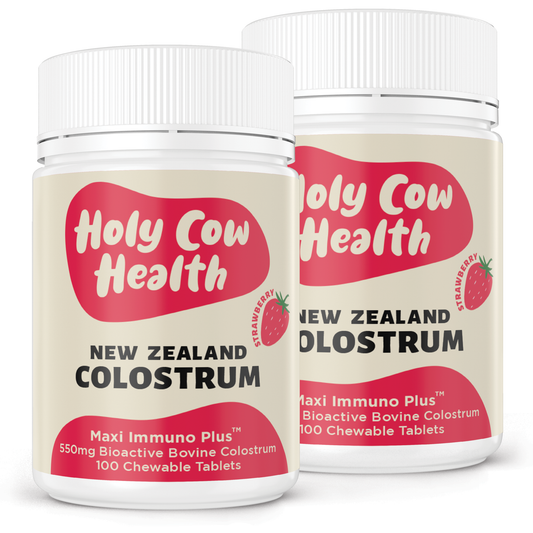Colostrum Strawberry Chewable Tablets 2-Pack