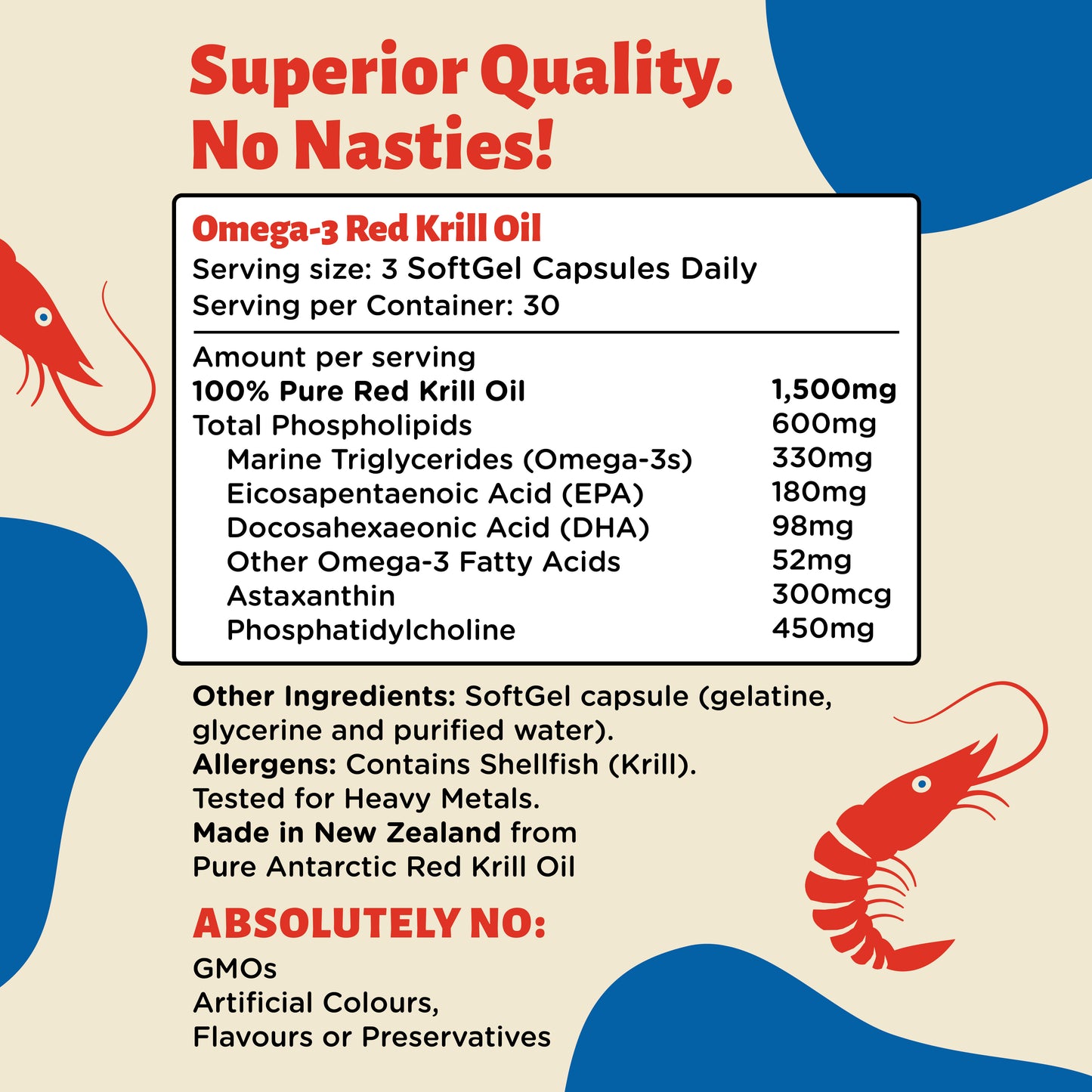 Omega-3 Antarctic Red Krill Oil