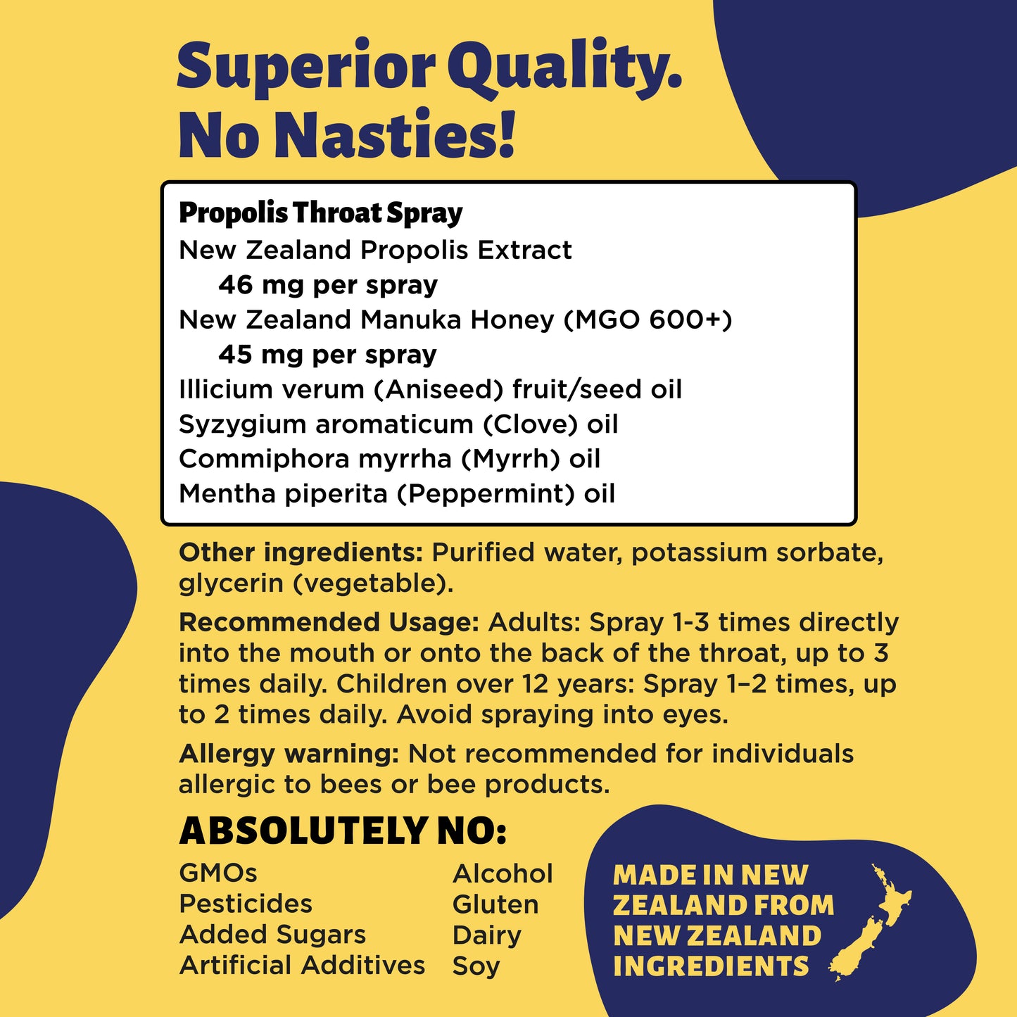 Colostrum & Propolis Manuka Throat Spray Health Pack