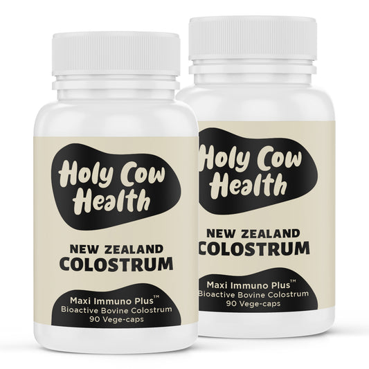 2-Pack Holy Cow Health Colostrum Capsules (90 Capsules in each bottle)